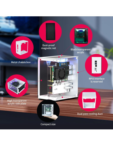 Placa de Expansión de Potencia Yahboom para Raspberry Pi 5 8GB