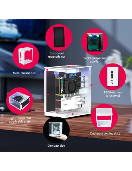 Placa de Expansión de Potencia Yahboom para Raspberry Pi 5 8GB