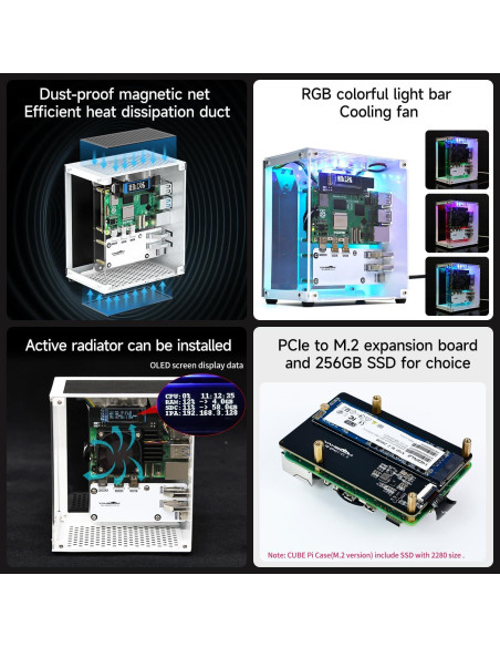Placa de Expansión de Potencia Yahboom para Raspberry Pi 5 8GB