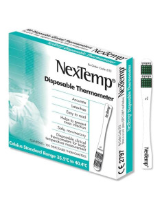 Termómetros desechables NexTemp - Paquete de 100 - Precisión alta