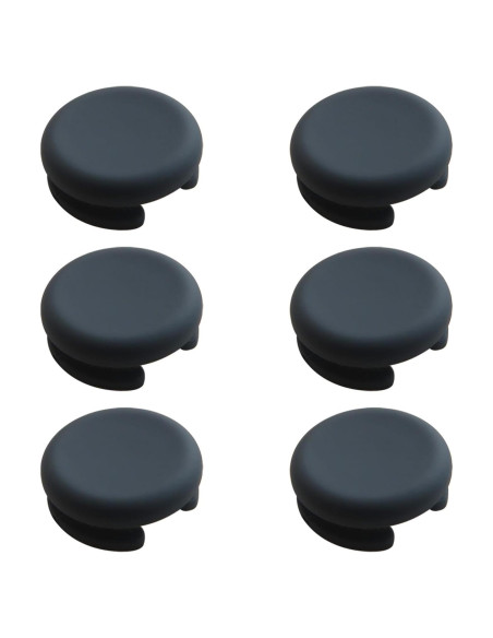 6 Tapas de Repuesto Joystick Pulgar Gris Compatible Nintendo 3DS
