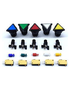 Botones Iluminados LED Arcity 5 Piezas para Arcade 39mm