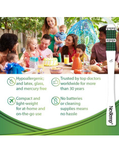 Termómetros desechables NexTemp - Paquete de 100 - Precisión alta 2