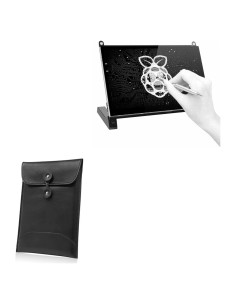 Funda BoxWave Nero Leather para Raspberry Pi 4 Pantalla Táctil 17.78 cm