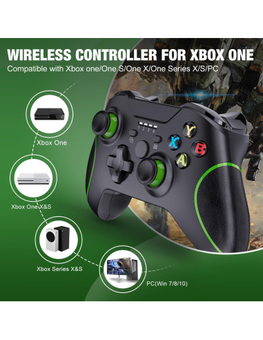 Controlador Inalámbrico HEDYDK para Xbox One y PC Negro