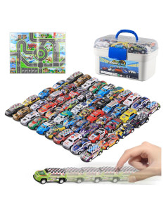 Set de 50 Coches Mini Retroceso Mostop para Niños 3+
