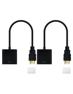Adaptador HDMI a VGA USonline911 - 2 Piezas, 1080p Full HD