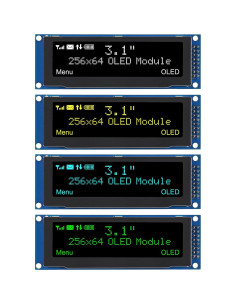 Módulo Pantalla OLED 3.12" DWEII 256x64 Verde SPI 2