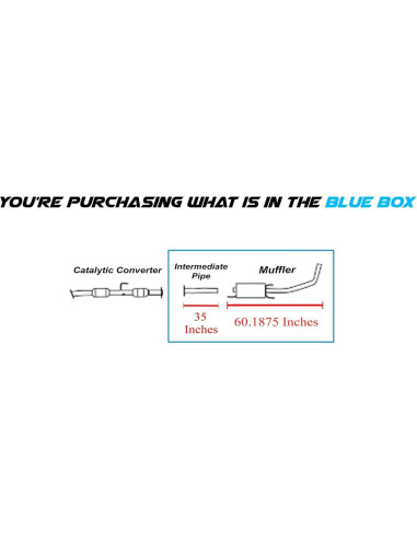 Silenciador de Escape Northeastern Acero Inoxidable Toyota Tacoma 2005-2012