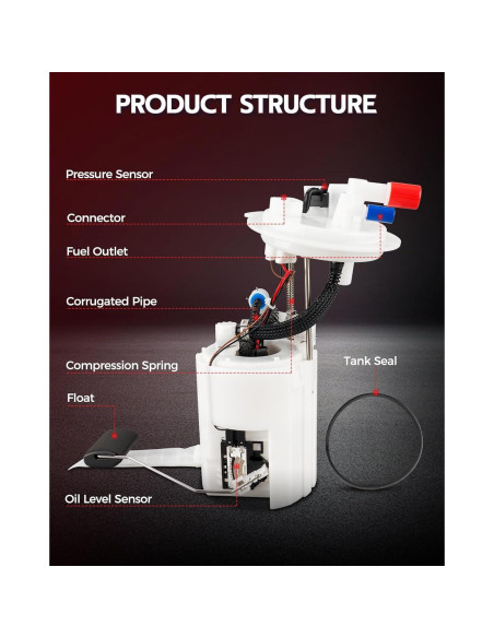 Bomba de Combustible Eléctrica Torchbeam FG2130 para Toyota Tacoma 2016-2022