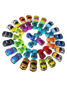 40 Coches Mini Retroceso Himeeu Juguetes para Niños