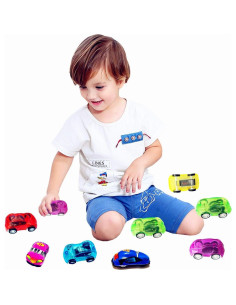 40 Coches Mini Retroceso Himeeu Juguetes para Niños 2