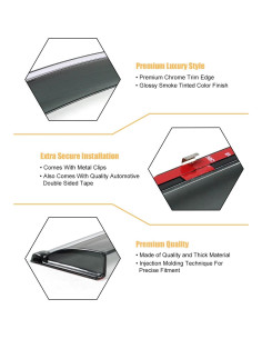 Deflector de Lluvia Toyota Camry 2018-2024 Cuztom Tuning 2