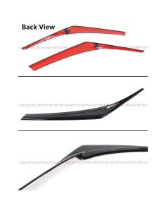 Tapa de Faro Negro Brillante Cuztom Tuning para Toyota Camry 2018-2024 2