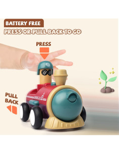 LiKee Juguetes de Coches para Niños 4 Piezas Transporte 2