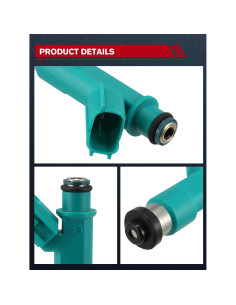 Inyectores de combustible TAUTOY FJ758 4PCS 2.4L para Toyota 2