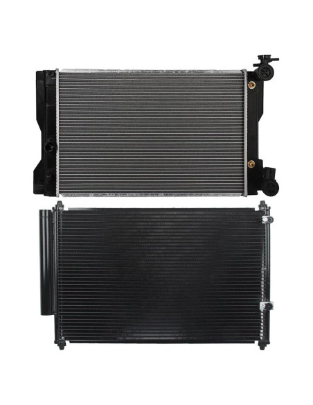 Radiador OCPTY 13106 + Condensador para Toyota Corolla 2009-2017