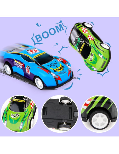 28 Coches Miniatura Adecortalk para Niños 3 a 8 Años