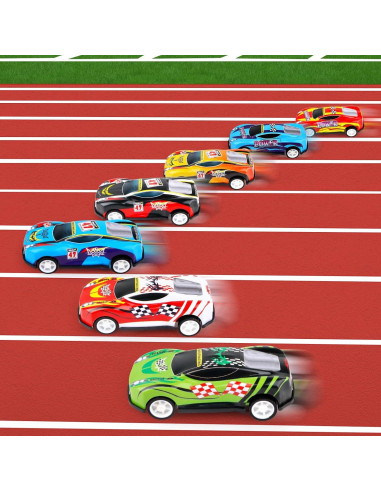 28 Coches Miniatura Adecortalk para Niños 3 a 8 Años