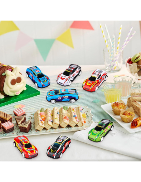 28 Coches Miniatura Adecortalk para Niños 3 a 8 Años