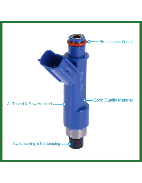 Inyectores de Combustible Motoforti 4pcs 23250-21040 Toyota Yaris