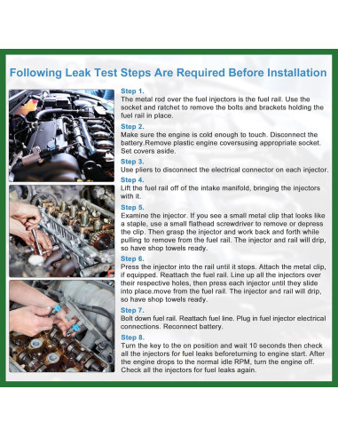 Inyectores de Combustible Motoforti 4pcs 23250-21040 Toyota Yaris