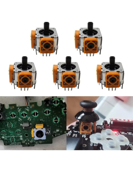 5 Piezas Reemplazo Joystick Analógico PS2 PS3 Xbox 360