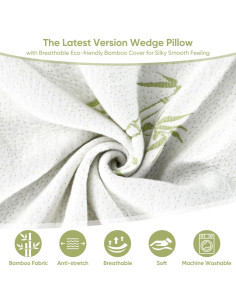 Cojín en Cuña Forias 60x55 cm Espuma Viscoelástica Lavable 2