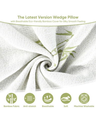 Cojín en Cuña Forias 60x55 cm Espuma Viscoelástica Lavable