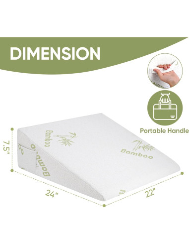 Cojín en Cuña Forias 60x55 cm Espuma Viscoelástica Lavable