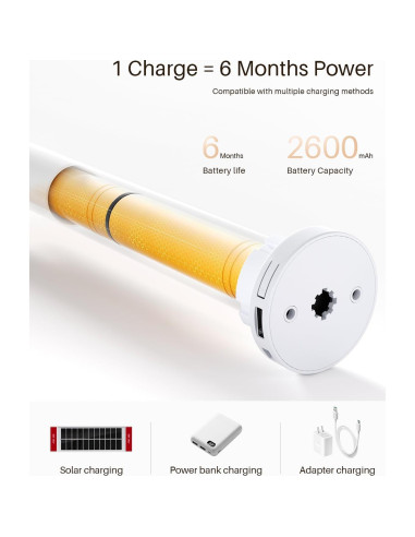 Persianas Enrollables Motorizadas JaeJaes 56x183 cm Negras