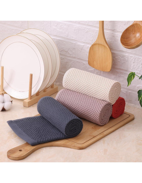 Kitinjoy Juego de Toallas de Cocina 100% Algodón 8 Piezas