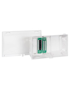 Caja de Cableado Estructurado ICC 8" con Módulos PoE++ CAT5e