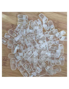 Uñas de Manicura AKOAK 100 Pcs Transparentes Flexibles