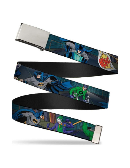 Cinturón Web Unisex Buckle-Down Batman 3.81 cm con Abrebotellas