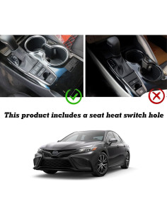 Cubierta Panel de Cambio ABS Azul Xotic Tech para Toyota Camry 2018-2024 2