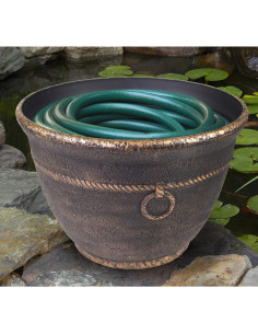 Maceta para Manguera Liberty Garden 1925 Resina Bronce Antiguo 2