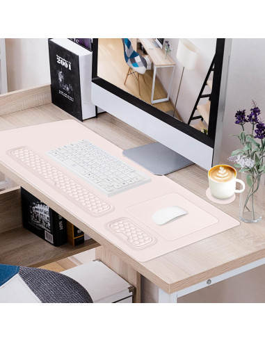 Alfombrilla de Juego Ergonómica Mosiso 5 en 1 Albaricoque