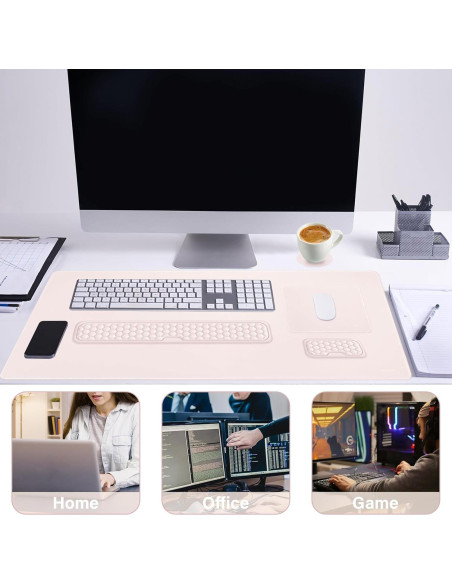 Alfombrilla de Juego Ergonómica Mosiso 5 en 1 Albaricoque