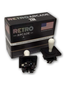Joystick de Arcade RetroArcade Estilo Competencia Blanco