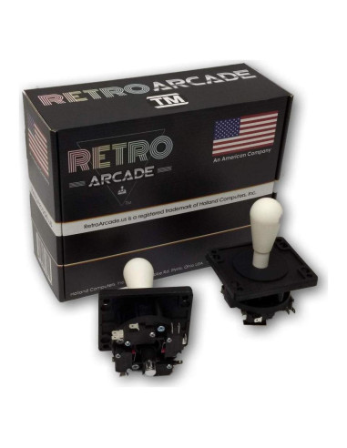 Joystick de Arcade RetroArcade Estilo Competencia Blanco