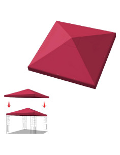 Cubierta de Reemplazo para Gazebo 10x10 YardGrow Borgoña