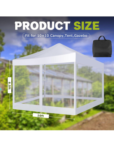 Paredes Laterales de Carpa 3 en 1 SmoothNovelty 304.8x198.1cm