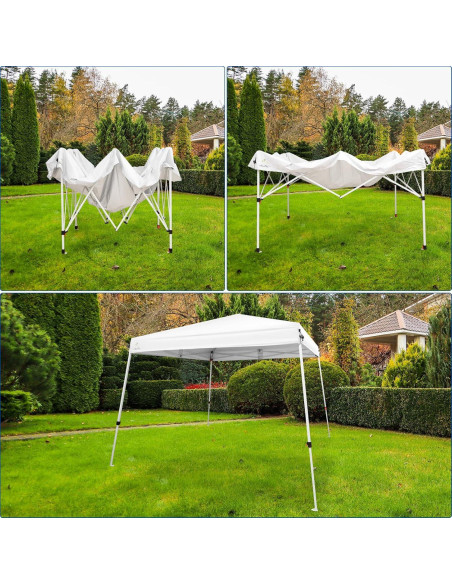 Carpa Abba Patio 10x10 Resistente al Agua y UV - Blanca
