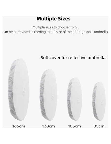 Difusor de Luz Suave Godox DPU-165T 165cm Blanco para Paraguas