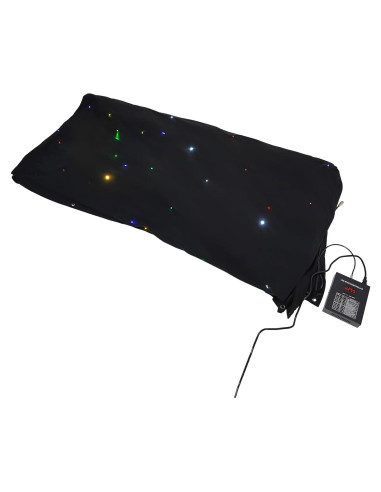 Fondo de Escenario LED 4x4m POIOKLJRE con Cortinas de Estrellas