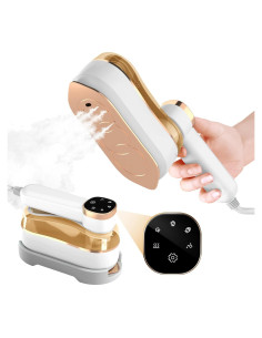 Plancha de Vapor 2 en 1 ZHENZHUACC Mini Portátil 1200W Beige