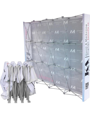 Stand de Exhibición Emergente ZORUMOI 2.29x2.29m Personalizable