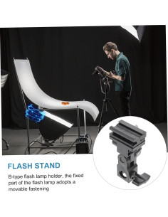 Soporte de Flash Portátil Ajustable Tofficu 2 Pcs para Fotografía 2
