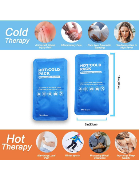 Paquete de Hielo de Gel Reutilizable HI FINE CARE 11.4 cm